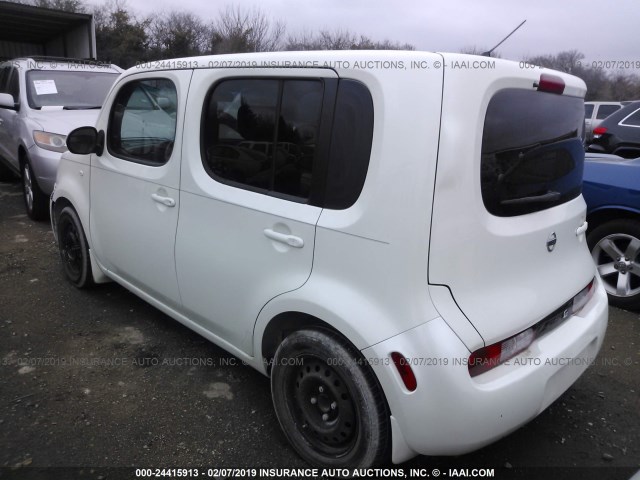 JN8AZ2KRXAT167472 - 2010 NISSAN CUBE S/SL/KROM WHITE photo 3