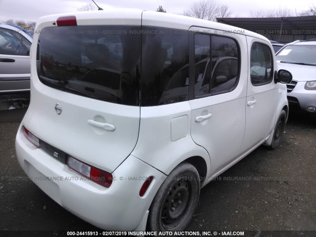 JN8AZ2KRXAT167472 - 2010 NISSAN CUBE S/SL/KROM WHITE photo 4