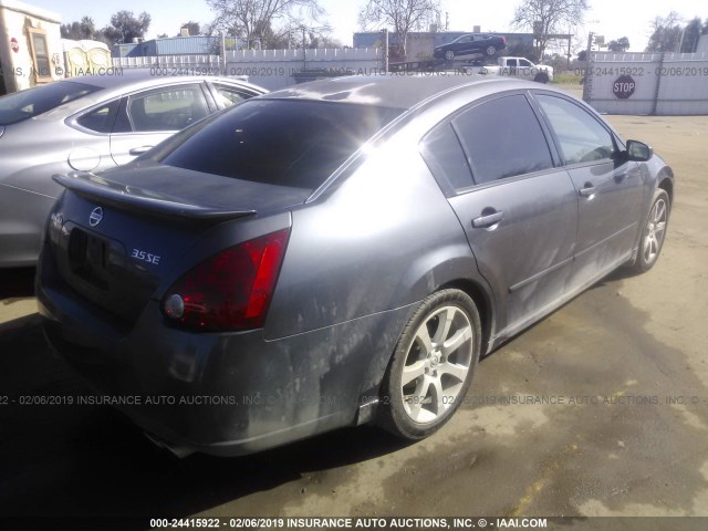 1N4BA41E87C811020 - 2007 NISSAN MAXIMA SE/SL GRAY photo 4