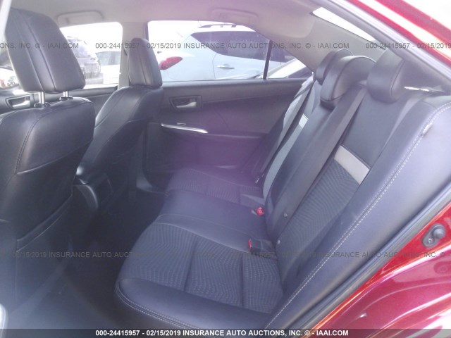 4T1BF1FK6DU723111 - 2013 TOYOTA CAMRY L/SE/LE/XLE RED photo 8