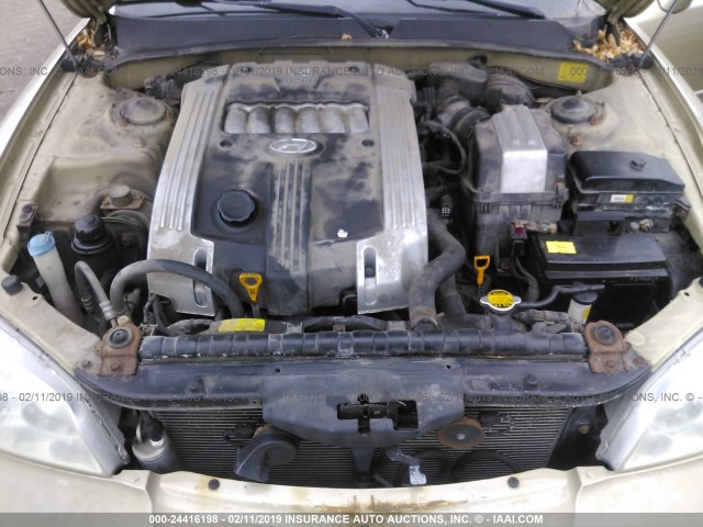 KMHFU45E84A314209 - 2004 HYUNDAI XG 350 GOLD photo 10