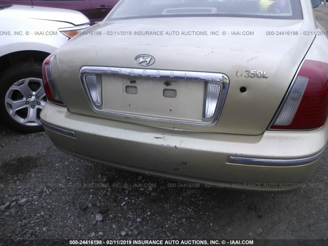 KMHFU45E84A314209 - 2004 HYUNDAI XG 350 GOLD photo 6