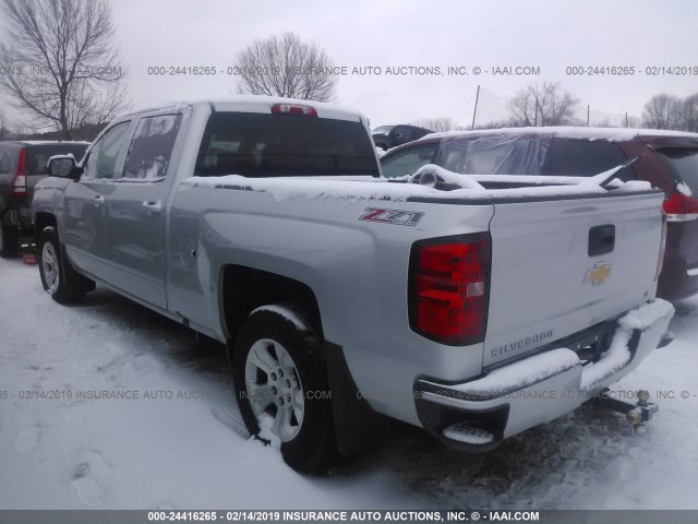 3GCUKREC5HG212189 - 2017 CHEVROLET SILVERADO K1500 LT SILVER photo 3