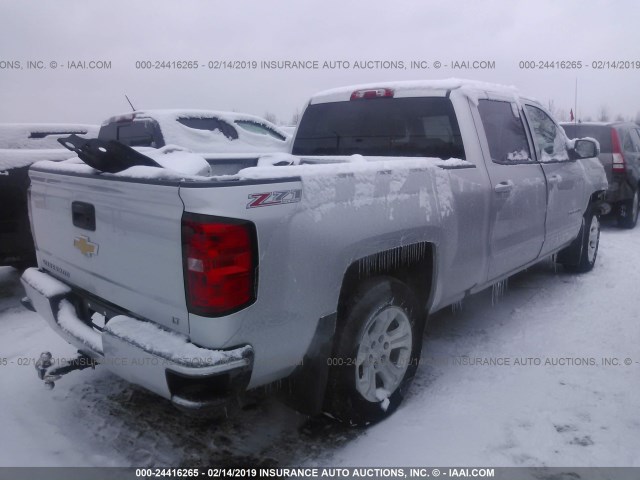 3GCUKREC5HG212189 - 2017 CHEVROLET SILVERADO K1500 LT SILVER photo 4