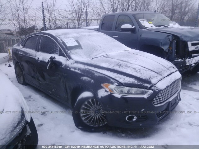 3FA6P0D9XER385028 - 2014 FORD FUSION TITANIUM BLACK photo 1