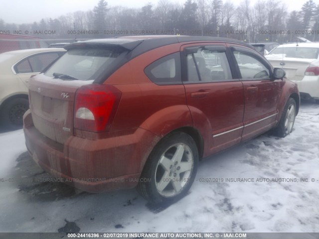 1B3HE78K08D653565 - 2008 DODGE CALIBER R/T ORANGE photo 4