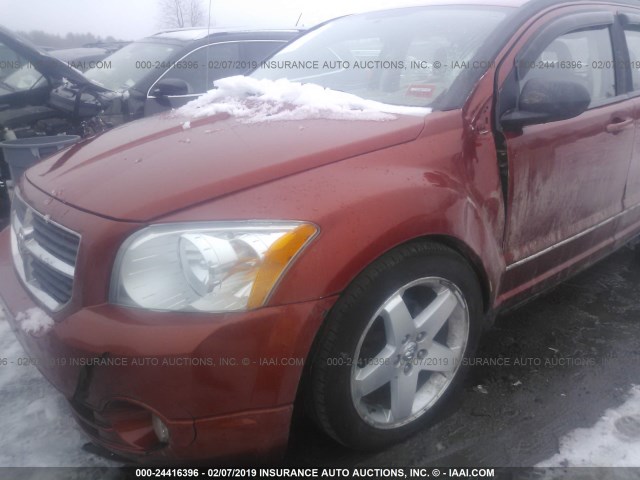 1B3HE78K08D653565 - 2008 DODGE CALIBER R/T ORANGE photo 6