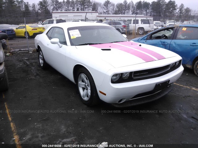 2C3CDYAGXDH718687 - 2013 DODGE CHALLENGER SXT WHITE photo 1