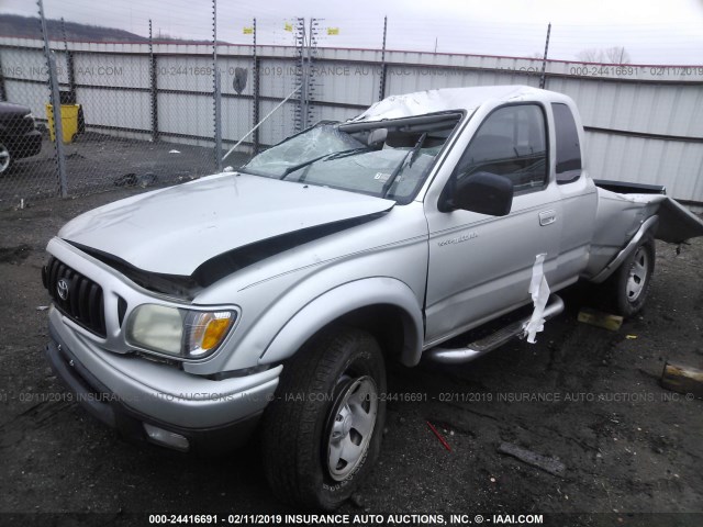 5TESN92N53Z245663 - 2003 TOYOTA TACOMA XTRACAB PRERUNNER SILVER photo 2