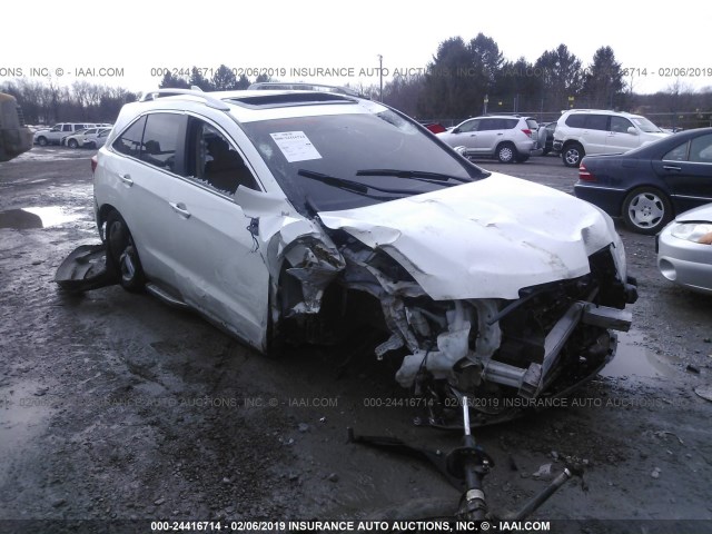 5J8TB4H54DL017436 - 2013 ACURA RDX TECHNOLOGY WHITE photo 1