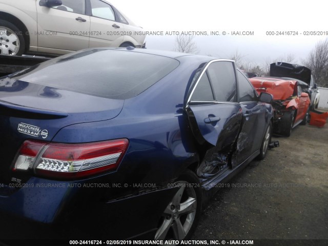 4T1BF3EK7BU598064 - 2011 TOYOTA CAMRY SE/LE/XLE BLUE photo 6