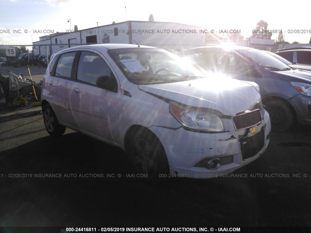 KL1TG6DE5BB171455 - 2011 CHEVROLET AVEO LT WHITE photo 1