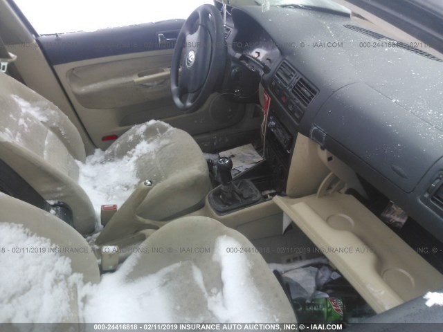 3VWSE69M92M111839 - 2002 VOLKSWAGEN JETTA GLS Կանաչ լուսանկար 5
