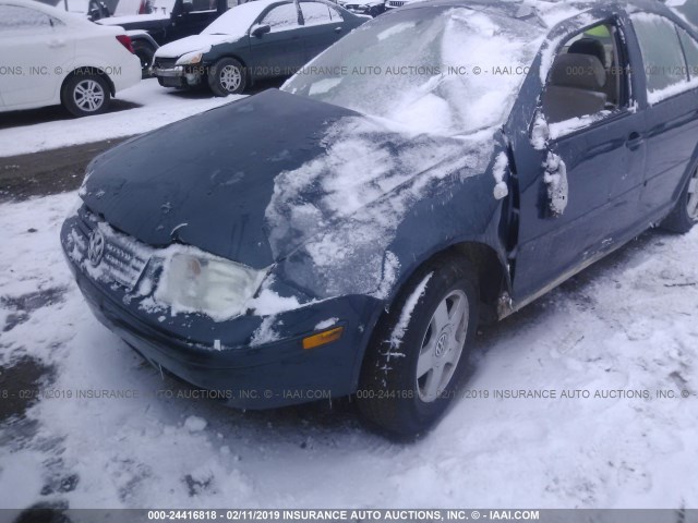 3VWSE69M92M111839 - 2002 VOLKSWAGEN JETTA GLS Կանաչ լուսանկար 6