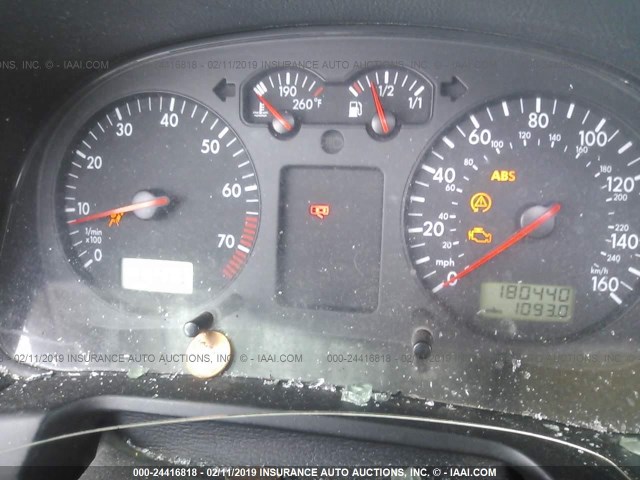 3VWSE69M92M111839 - 2002 VOLKSWAGEN JETTA GLS Կանաչ լուսանկար 7