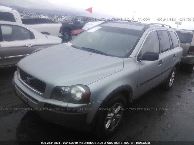 YV1CZ59H131018296 - 2003 VOLVO XC90 SILVER photo 2