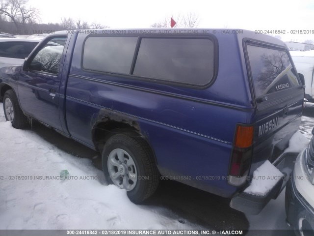 1N6SD11SXSC412203 - 1995 NISSAN TRUCK E/XE PURPLE photo 3