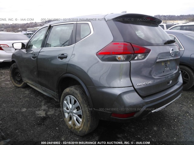 KNMAT2MVXHP508072 - 2017 NISSAN ROGUE S/SV GRAY photo 3