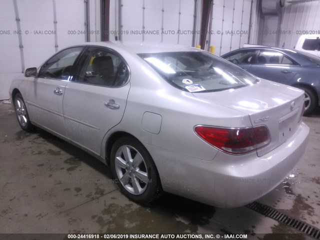 JTHBA30G065167943 - 2006 LEXUS ES 330 SILVER photo 3