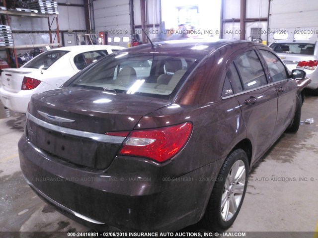 1C3CCBBG4CN169556 - 2012 CHRYSLER 200 TOURING BURGUNDY photo 4