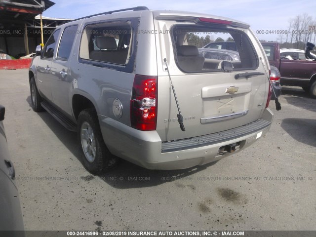 3GNFC160X8G110373 - 2008 CHEVROLET SUBURBAN C1500  LS Pewter photo 3