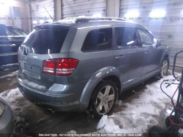 3D4PH5FV1AT149659 - 2010 DODGE JOURNEY SXT BLUE photo 4