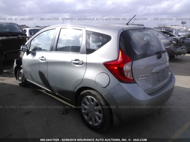 3N1CE2CP9EL423935 - 2014 NISSAN VERSA NOTE S/S PLUS/SV/SL GRAY photo 3