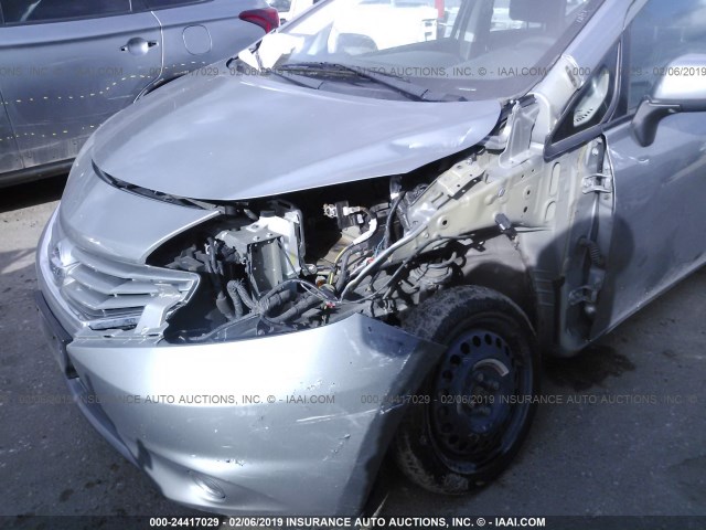 3N1CE2CP9EL423935 - 2014 NISSAN VERSA NOTE S/S PLUS/SV/SL GRAY photo 6