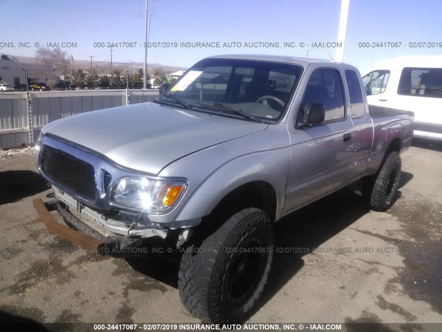 5TESN92N53Z271227 - 2003 TOYOTA TACOMA XTRACAB PRERUNNER SILVER photo 2