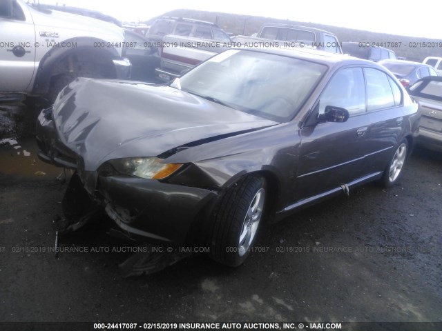 4S3BL616296218604 - 2009 SUBARU LEGACY 2.5I BROWN photo 2