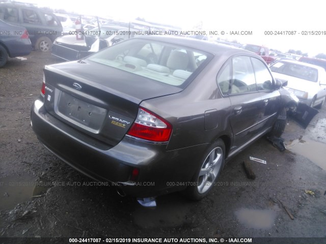 4S3BL616296218604 - 2009 SUBARU LEGACY 2.5I BROWN photo 4