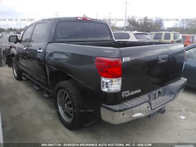 5TFFY5F14DX143644 - 2013 TOYOTA TUNDRA CREWMAX LIMITED BLACK photo 3