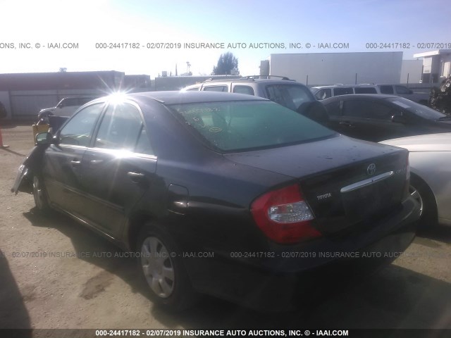 4T1BE32K34U269372 - 2004 TOYOTA CAMRY LE/XLE/SE BLUE photo 3