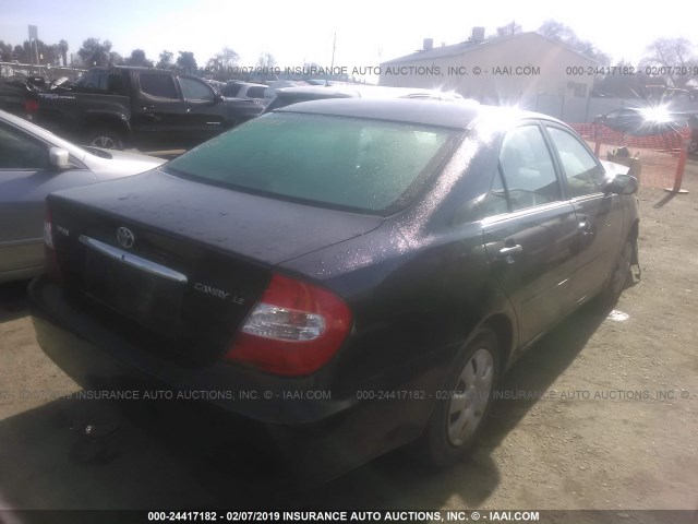4T1BE32K34U269372 - 2004 TOYOTA CAMRY LE/XLE/SE BLUE photo 4