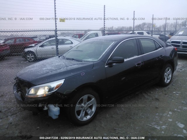 1G11B5SAXDF354864 - 2013 CHEVROLET MALIBU LS BLACK photo 2