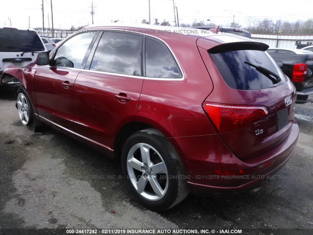 WA1LKAFPXAA085517 - 2010 AUDI Q5 PREMIUM PLUS RED photo 3