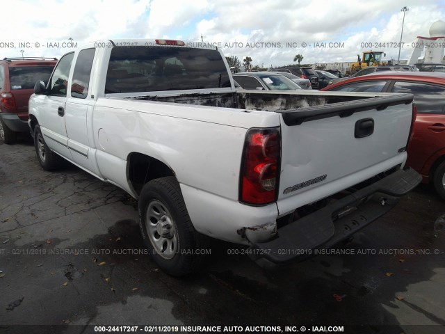 1GCEC19V06Z200298 - 2006 CHEVROLET SILVERADO C1500 WHITE photo 3