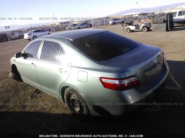 4T1BE46KX7U603126 - 2007 TOYOTA CAMRY NEW GENERAT CE/LE/XLE/SE GREEN photo 3