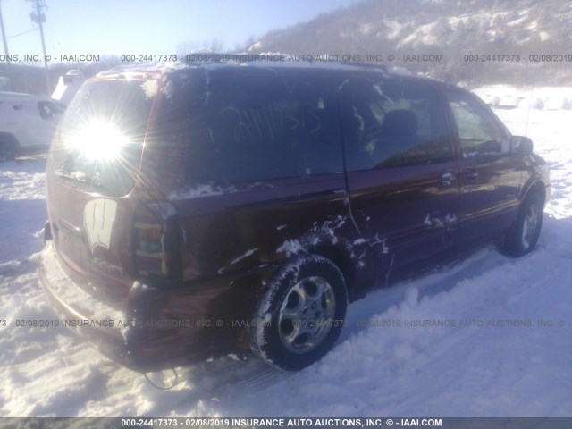 1GHDX13E62D233168 - 2002 OLDSMOBILE SILHOUETTE LUXURY RED photo 4