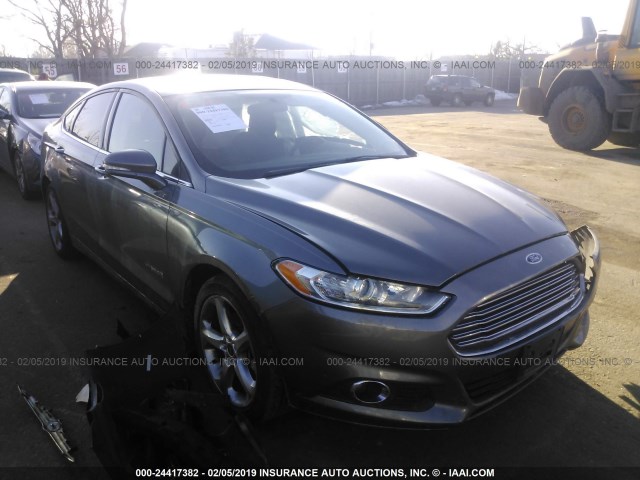 3FA6P0LU6ER306220 - 2014 FORD FUSION SE HYBRID GRAY photo 1