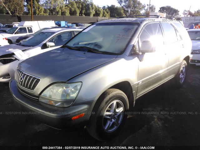 JTJGF10U120148129 - 2002 LEXUS RX 300 GRAY photo 2