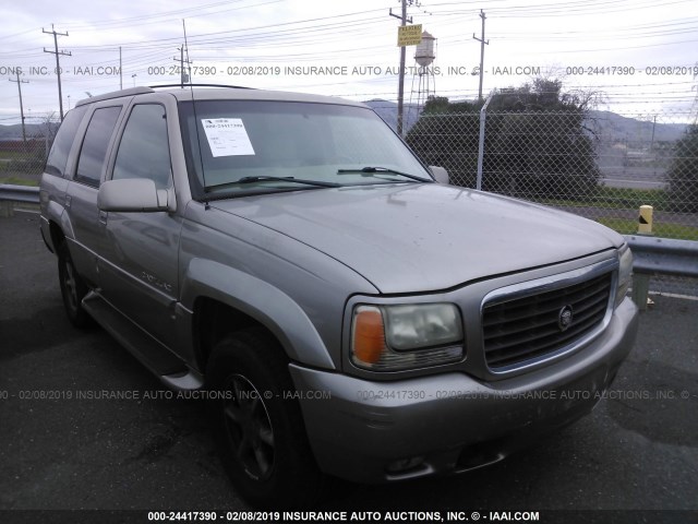 1GYEK13R4YR148461 - 2000 CADILLAC ESCALADE GRAY photo 1