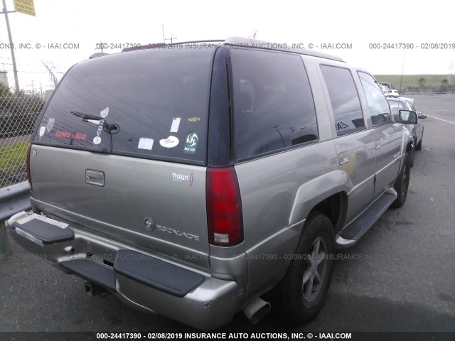 1GYEK13R4YR148461 - 2000 CADILLAC ESCALADE GRAY photo 4