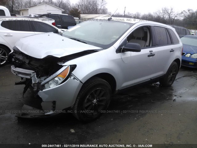 2FMDK3GC1DBB23982 - 2013 FORD EDGE SE SILVER photo 2