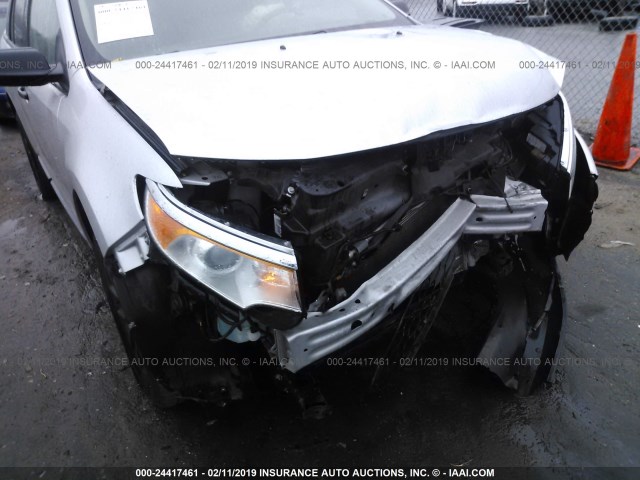 2FMDK3GC1DBB23982 - 2013 FORD EDGE SE SILVER photo 6