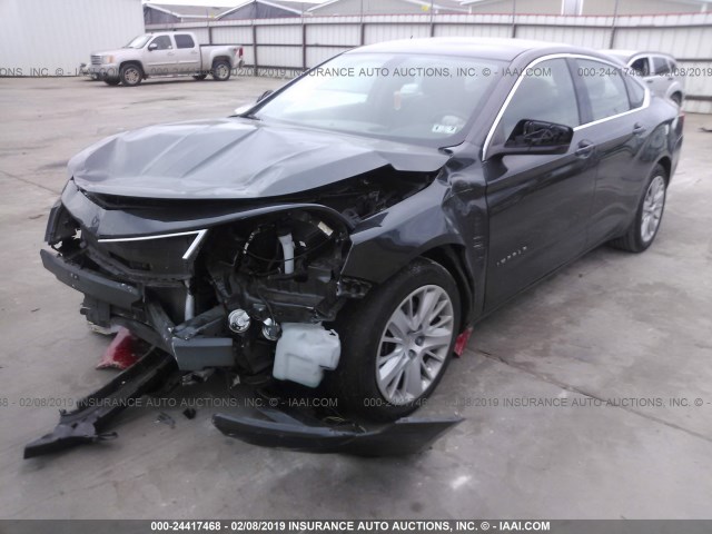 1G11Z5SL5FU115122 - 2015 CHEVROLET IMPALA LS GRAY photo 2