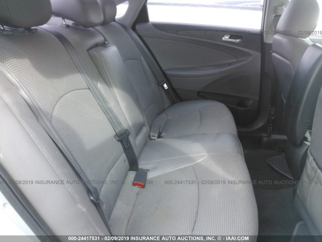 5NPEC4AB5CH359131 - 2012 HYUNDAI SONATA SE/LIMITED SILVER photo 8