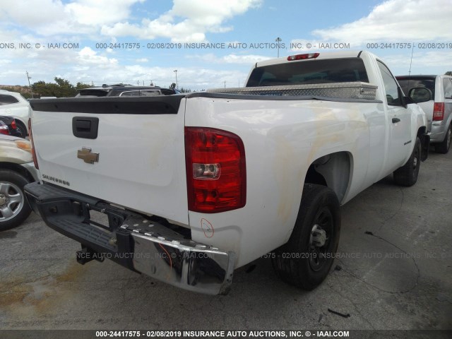 1GCEC14C68Z167347 - 2008 CHEVROLET SILVERADO C1500 WHITE photo 4