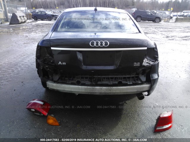 WAUDG74F15N056380 - 2005 AUDI A6 3.2 QUATTRO BLACK photo 6