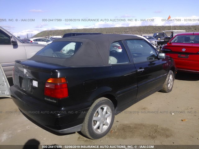 WVWBB81E7TK024512 - 1996 VOLKSWAGEN CABRIO BLACK photo 4